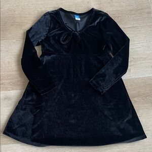 Old Navy Black Velvet Dress with Bow